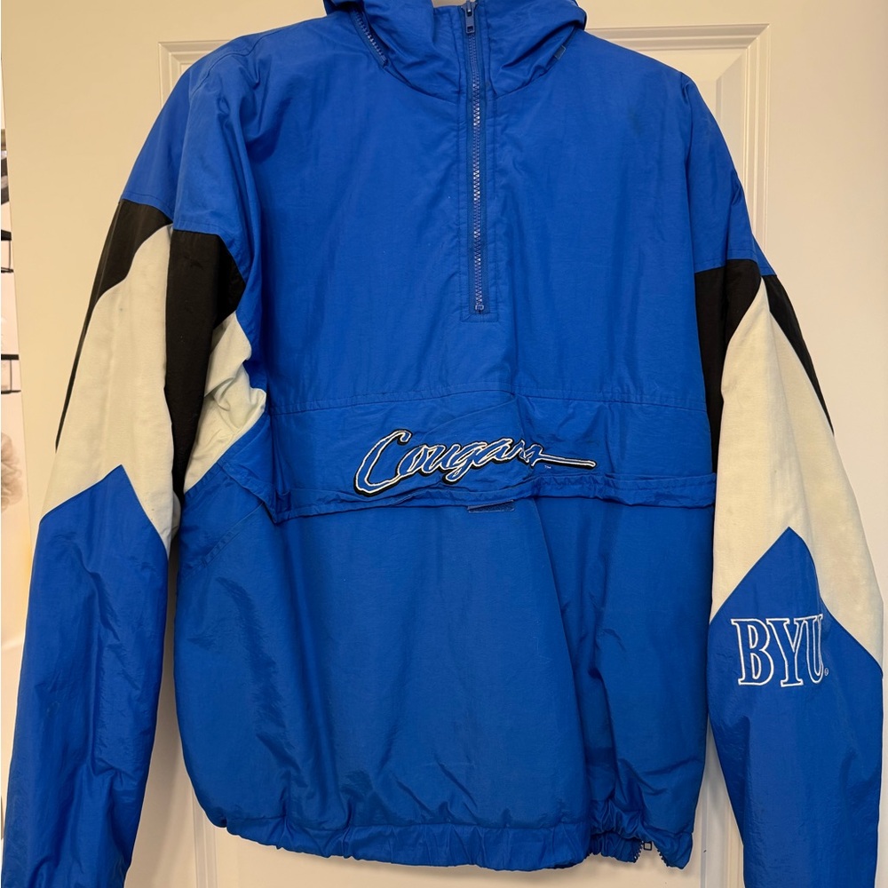 Blue BYU Cougars Pullover Jacket